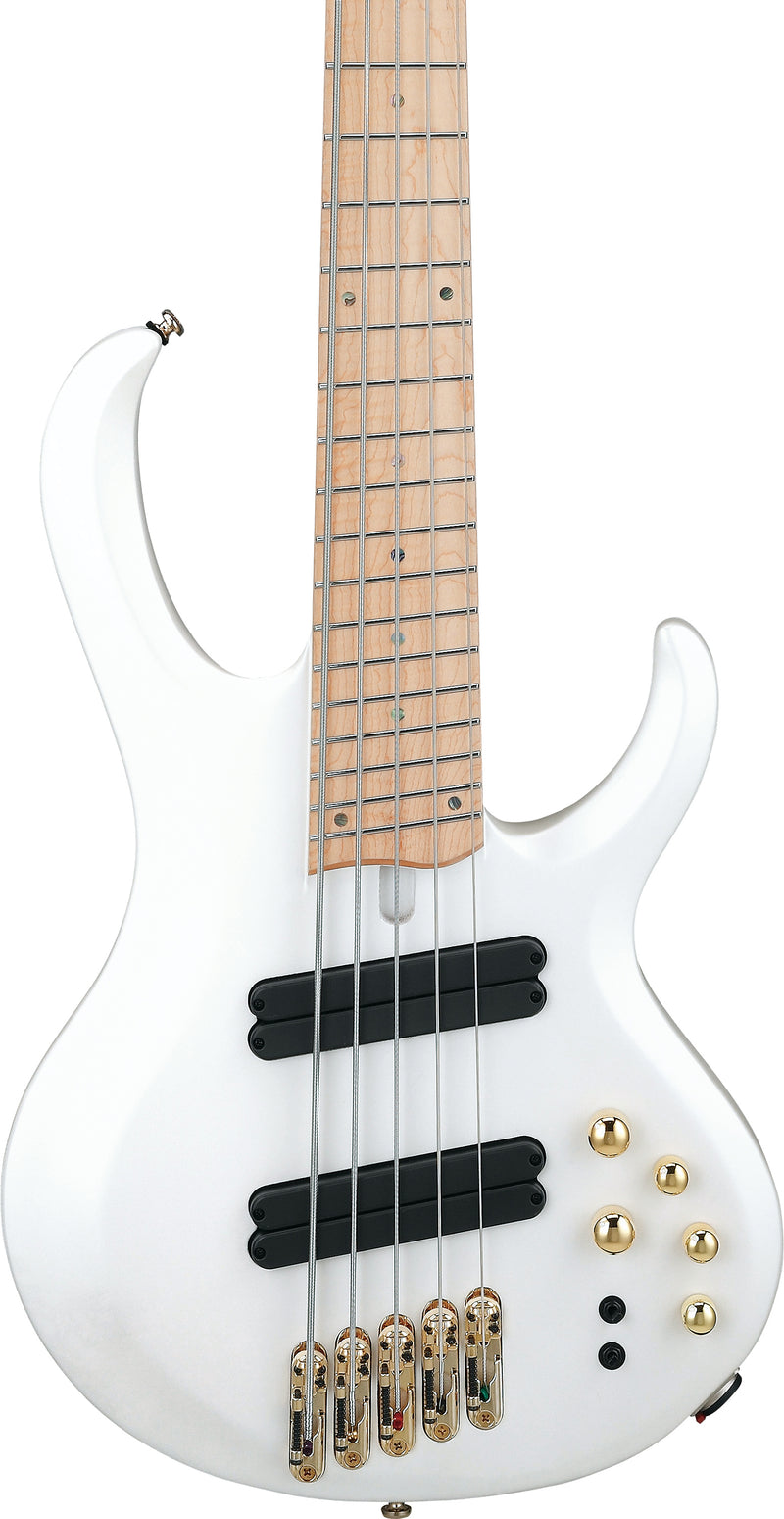 Ibanez BTB605MLMPWM BTB Bass Workshop 5 Strings Electric Bass Multiscale (Pearl White Matte)