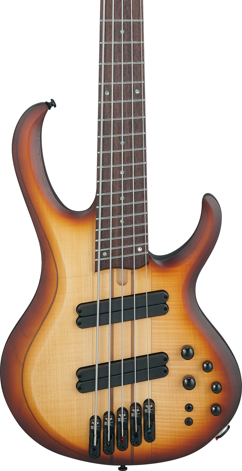 Ibanez BTB705LMNNF BTB Bass Workshop 5 Strings Electric Bass Multiscale (Natural Browned Burst Flat)