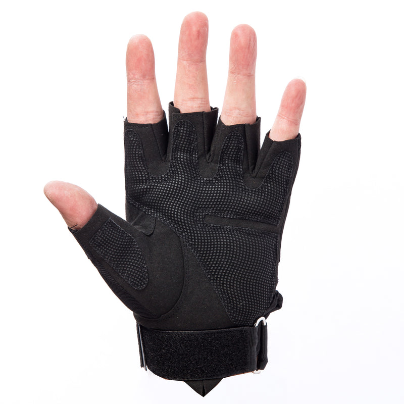 ProX X-GRIPZ Hard Rubber Knuckle Fingerless Gloves - For Truss and Stage Performance
