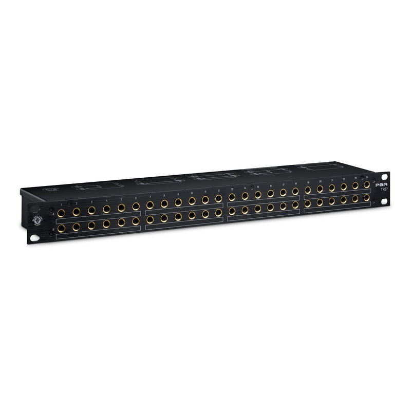 Back Lion PBR-TRS-3 48-Point Gold-Plated TRS Patchbay with 3-Way Switching