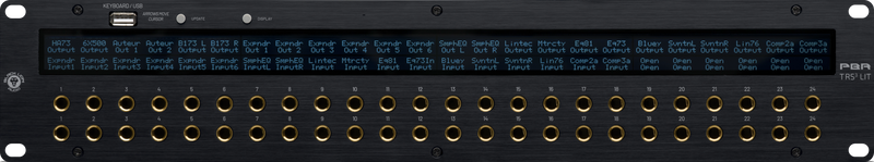 Black Lion Audio PBR TRS3 LIT 48-Point Gold-Plated TRS Patchbay With 3-Way Switching