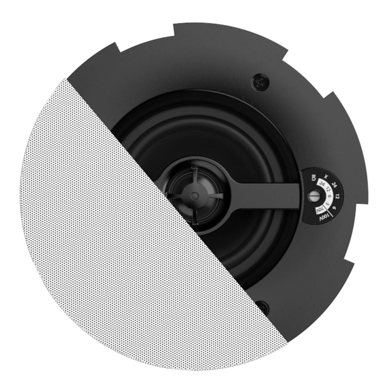 Audac CALI424I/W 2 Way Ceiling Speaker with Twist-Fix Grill (White) - 4"