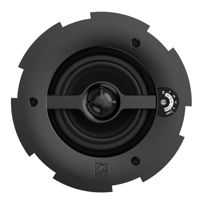 Audac CALI424I/W 2 Way Ceiling Speaker with Twist-Fix Grill (White) - 4"