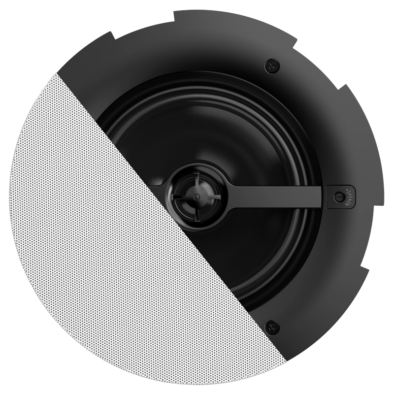 Audac CALI660I/W 2 Way Ceiling Speaker with Twist-Fix Grill (White) - 6.5"