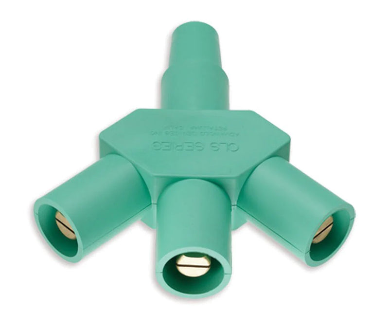 Digiflex CAM-A3F-GREEN 3 Way Splitter 1M-3F (Green)