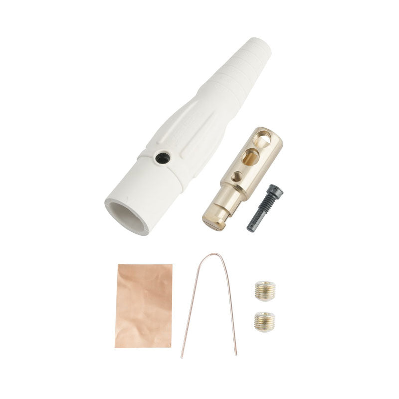 Digiflex CAM-CLS40MB-WHITE Male In-Line Cam-Lock w/Double Set Screw (White)
