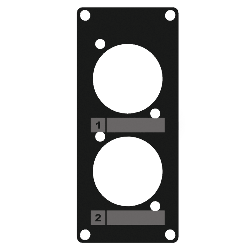 Caymon CASY105/B 2 Space Blank Wall Plate