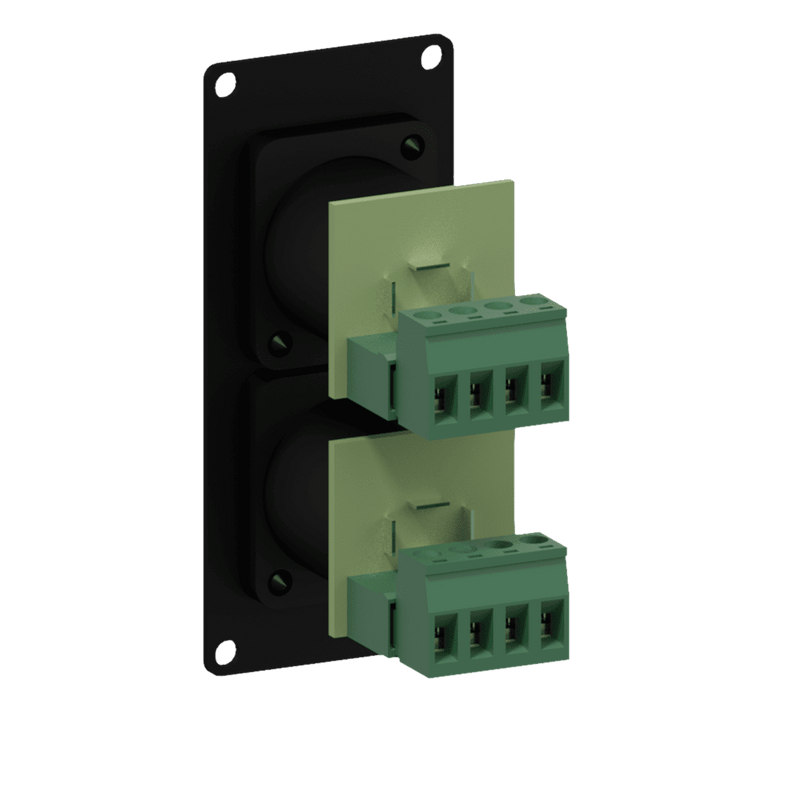 Caymon CASY142/B 2 Male SpeakON to 4 Pin Terminal Block Input Plate