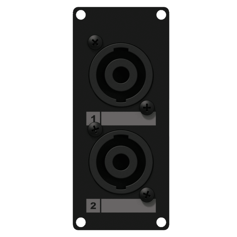 Caymon CASY142/B 2 Male SpeakON to 4 Pin Terminal Block Input Plate