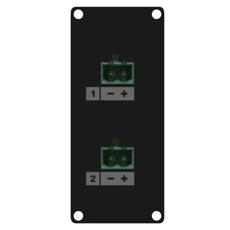 Caymon CASY148/B 2x2 Pin Terminal Block to 2 Pin Terminal Block Input Plate