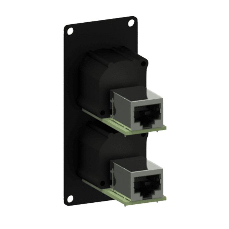 Caymon CASY168/B 2x EtherCON to RJ-45 Wall Plate