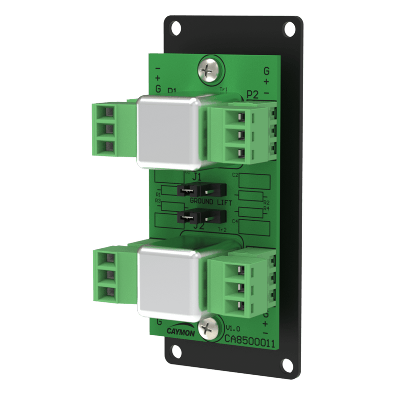 Caymon CASY191/B Stereo Galvanic Isolator Shielded Input Plate