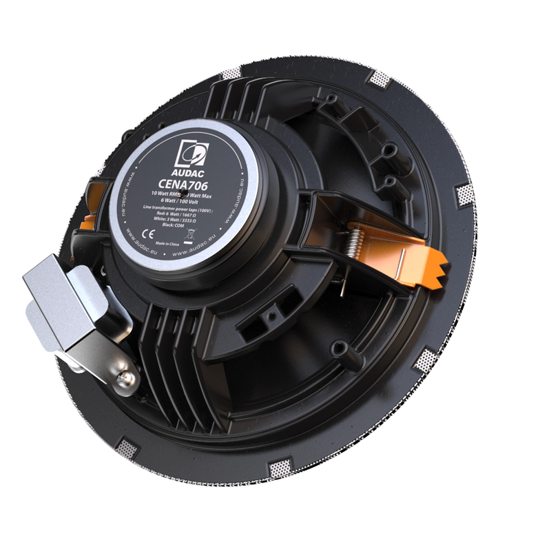 Audac CENA706/B SpringFit Ceiling Speaker - 6.5" (Black)