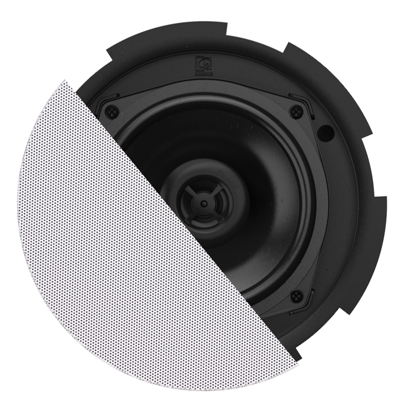 Audac CIRA530D/W QuickFit 2-way Ceiling Speaker w/TwistFix Grill 16Ω - 5.25" (White)