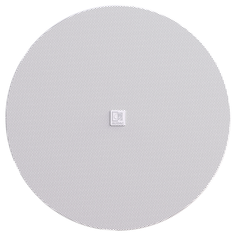 Audac CIRA824I/W QuickFit 2 Way Ceiling Speaker with TwistFix Grill (White) - 8"