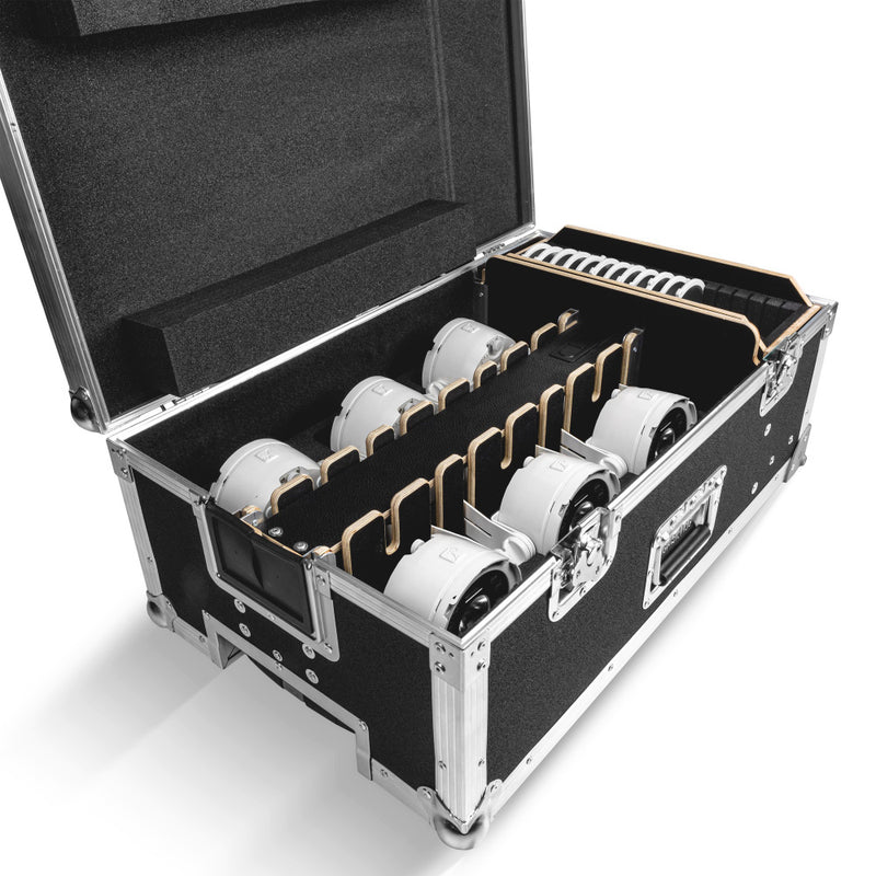 Theatrixx CLDROPB1WHSET2 6 x DROP B1 in Charging Flightcase (White)