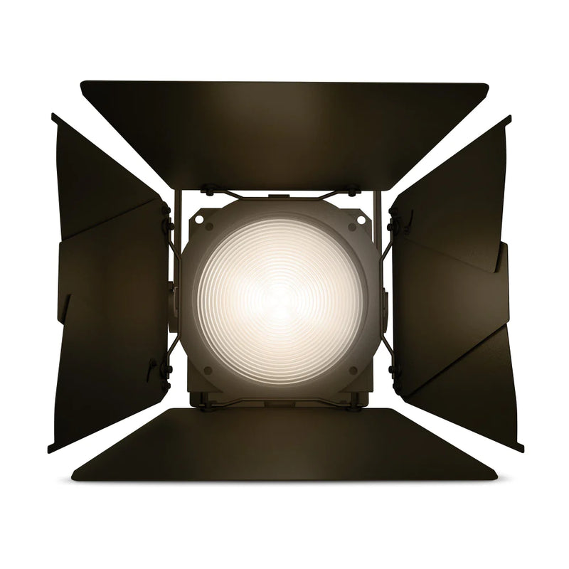 Theatrixx CLF2TPO Fresnel professionnel en tungstène blanc avec porte d'entrée et cadre en gel