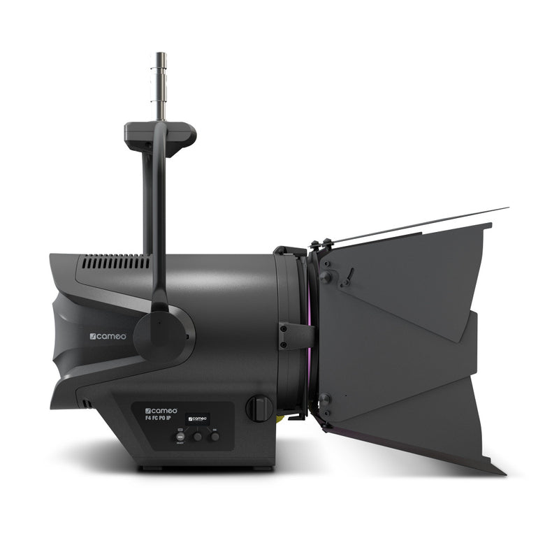 Theatrixx CLF4FCPOIP Professional Pole-Operated IP65 Fresnel Full Color - Includes Barndoor and Gel Frame (RGBW)