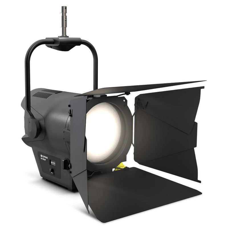 Theatrixx CLF4TPOIP Fresnel professionnel IP65 à commande sur poteau – Comprend une porte d'entrée et un cadre en gel (tungstène blanc)