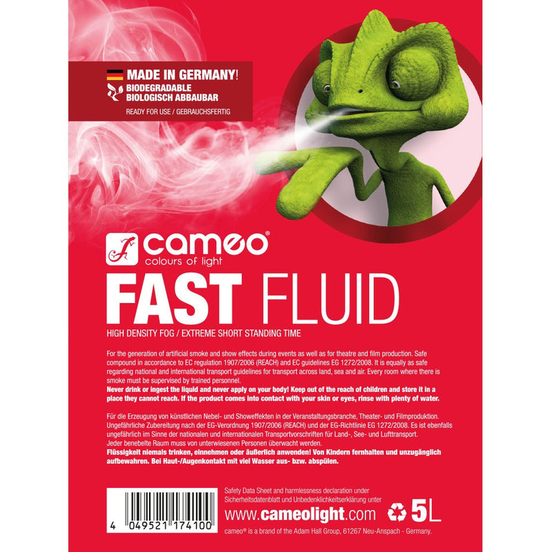 Theatrixx CLFFAST5L Fog Fluid Very High Density and Very Short Standing Time - 5L