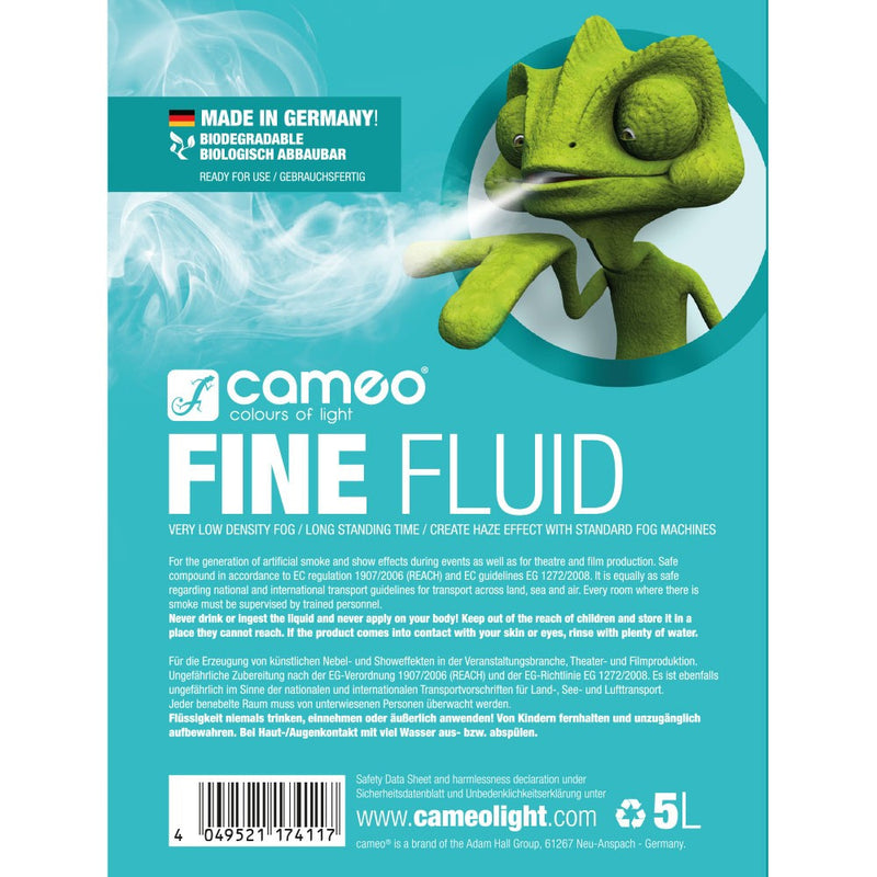 Cameo Pro CLFFINE5L Haze Fluid Very Low Density and Very Long Standing Time - 5L