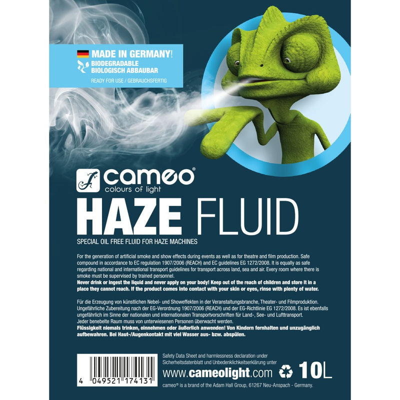 Theatrixx CLFHAZE10L Haze Fluid Densité de brouillard fin et longue durée de conservation sans huile - 10L