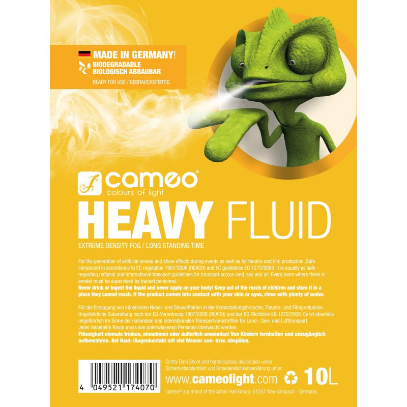 Theatrixx CLFHEAVY10L Fog Fluid Very High Density and Very Long Standing Time - 10L