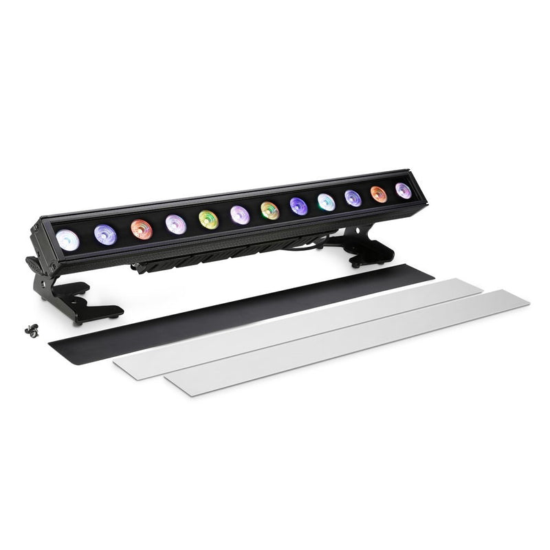 Theatrixx PIXBAR 600 PRO Barre LED Professionnelle Extérieure 12 X 12W RGBWA+UV IP65 (Noir)