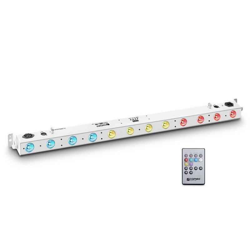 Theatrixx CLTRIBAR200IRWH TRIBAR 200 12 X3W RGB LED Bar IR Remote Control (White)