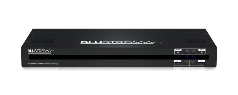 Matrice HDMI Blustream CMX44CS Contractor 4x4 4K avec répartition audio - 18 Gbit/s