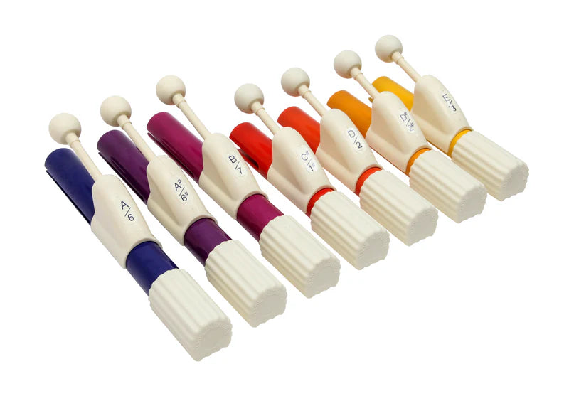 Rhythm Band CNC7 CHROMA-NOTES® 7-Note Expanded Range Student Hand Chimes Set