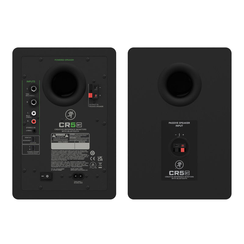 Mackie CR5BT Passive Bluetooth Studio Monitors - 5"