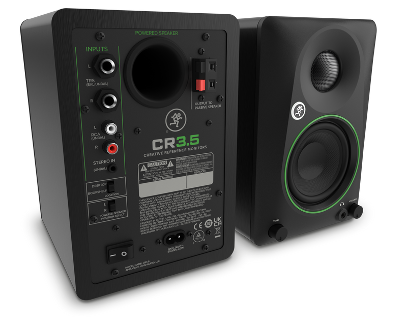 Mackie CR3.5 Passive Studio Monitors - 3.5"