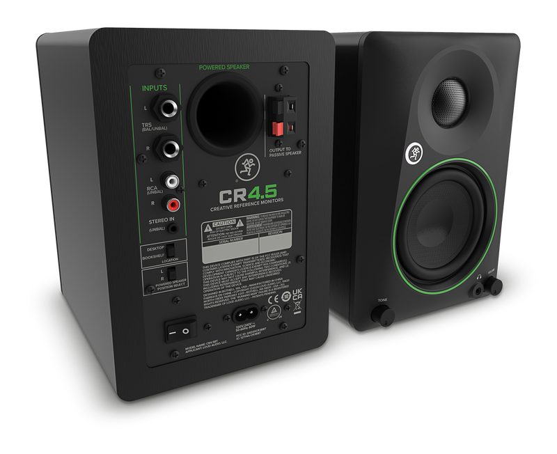 Mackie CR4.5 Passive Studio Monitors - 4.5"