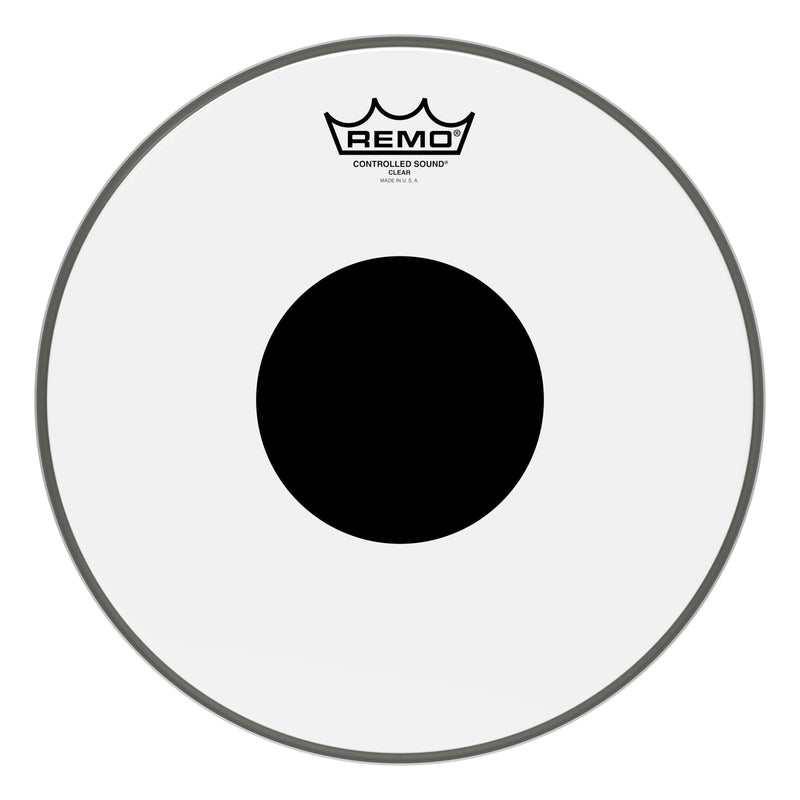 Remo CS-0312-10 Controlled Sound Clear Drum Head With Black Dot - 12"