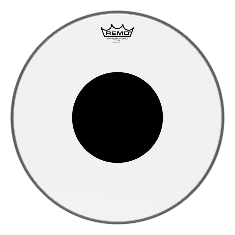 Remo CS-0316-10 Drumhead Controlled Sound Clear Batter With Black Dot - 16"