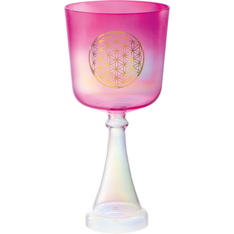 Meinl CSC6FPFOL Sonic Energy Crystal Singing Chalice - 6" (Pink, Flower of Life Heart Chakra)