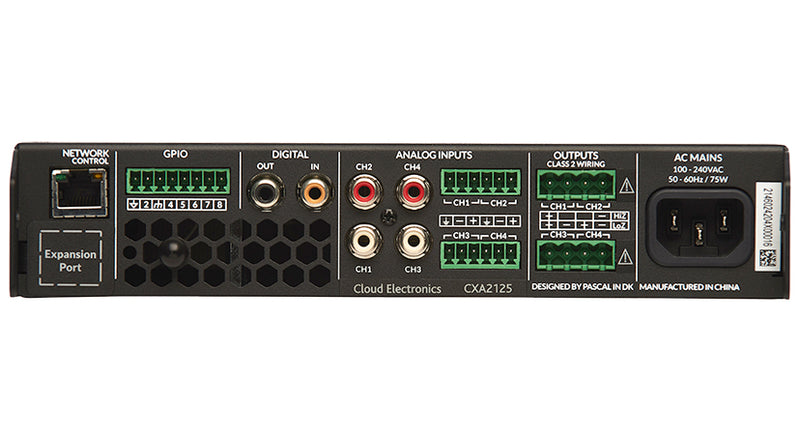 Cloud Electronics CXA2125 2 Channel Digital DSP Amplifier - 125W