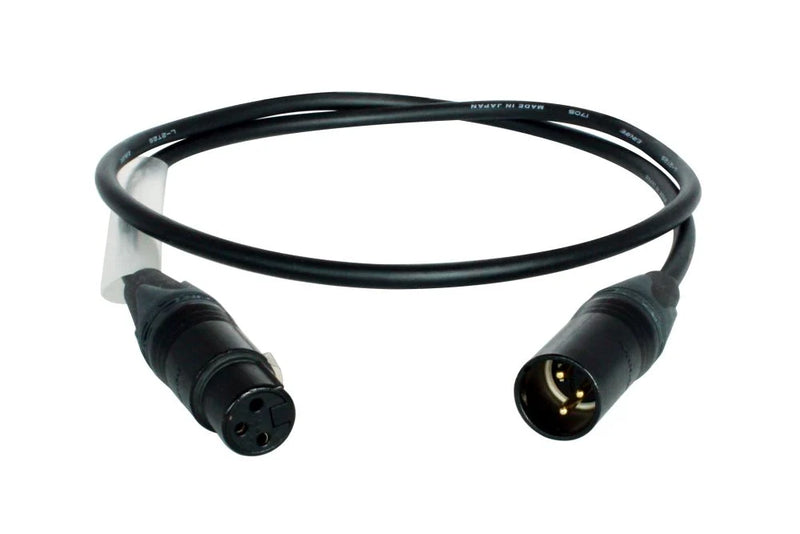 Connecteurs noirs Digiflex CXX-C2-25-Gigpack avec Contacts Gold NC3FXX-B TO NC3MXX-B CABLE - 25 '