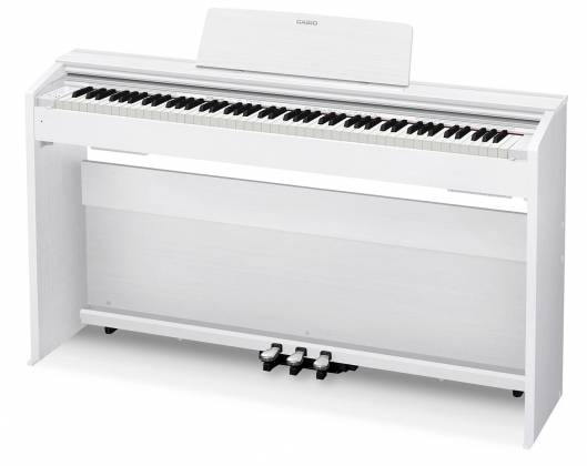 Casio PX870WE Privia 88-Key Digital Piano w/ Cabinet Stand & Pedals (White) (DEMO)