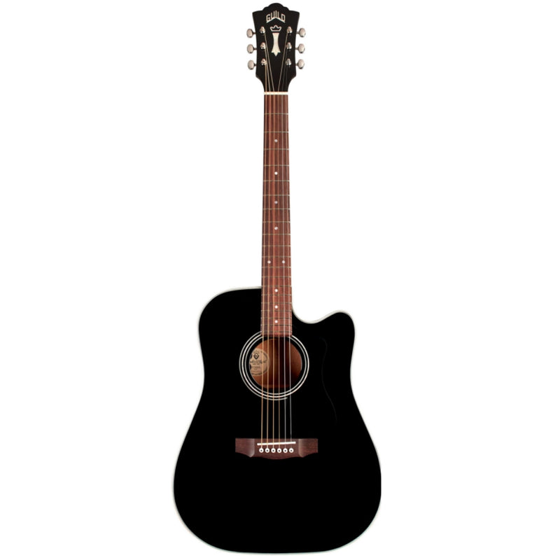 Guild D-140CE Dreadnought Acoustic Guitar (Black)