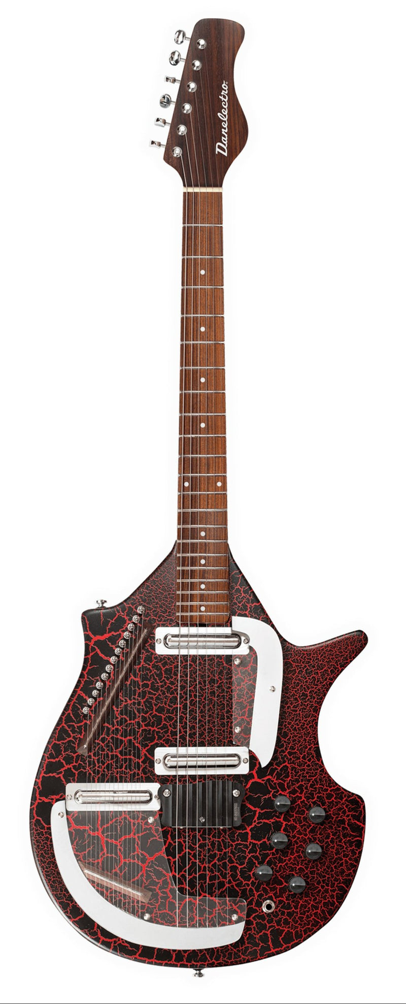 Danelectro D-LSITAR-RC Electric Sitar (Crackle Red)