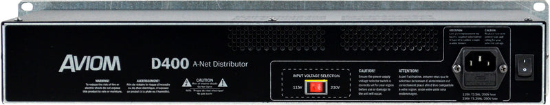 Aviom D400 A-Net ® Distributor With A-Net input