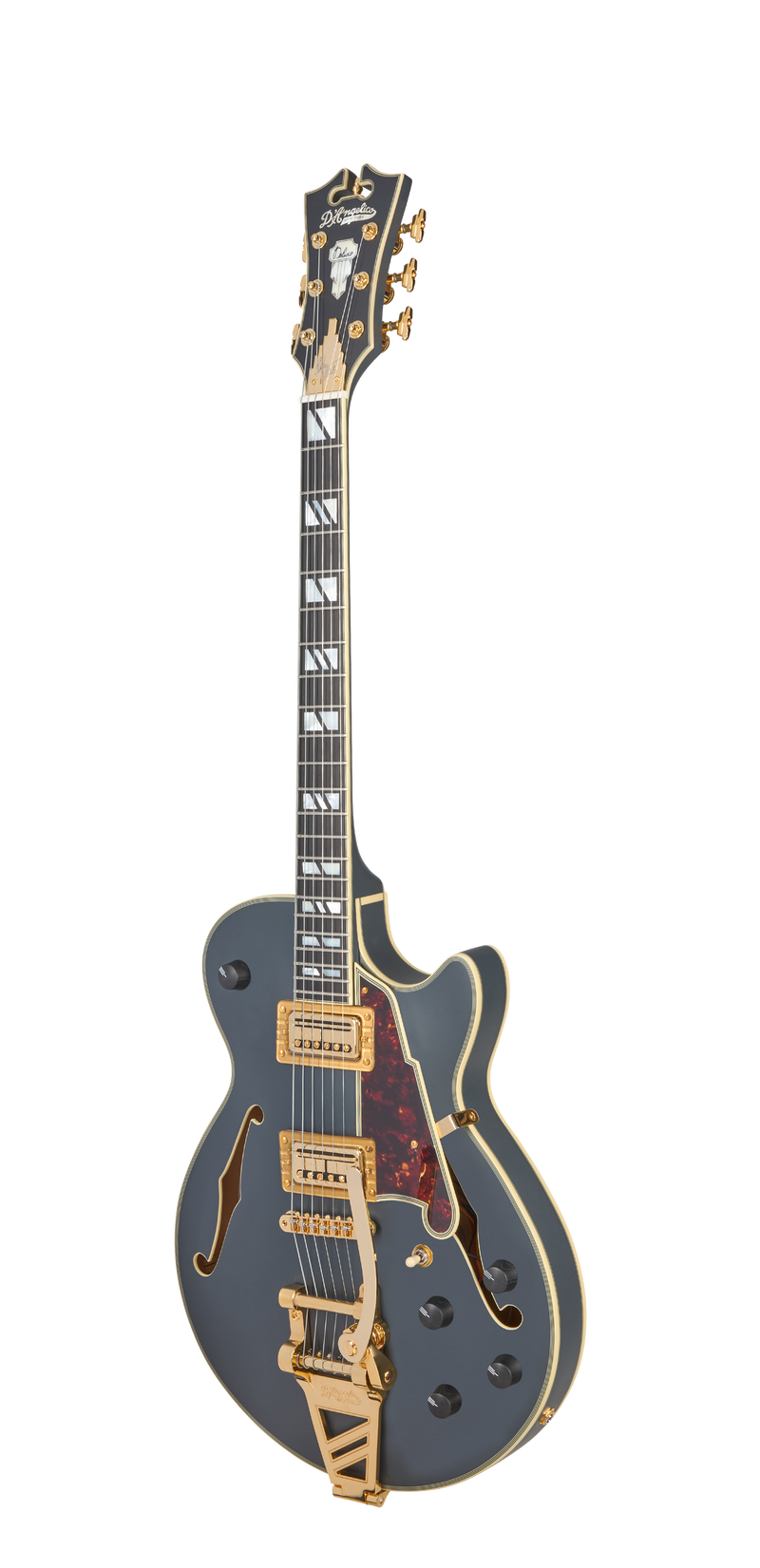 D'Angelico DADSSBW3MTS Bobby Weir 3 Semi Hollow-Body Electric Guitar (Matte Stone)