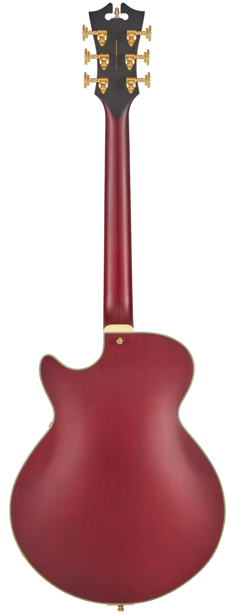 D'Angelico DELUXE SS Bobby Weir 3 Limited Edition Semi-Hollow Electric Guitar (Satin Trans Wine)