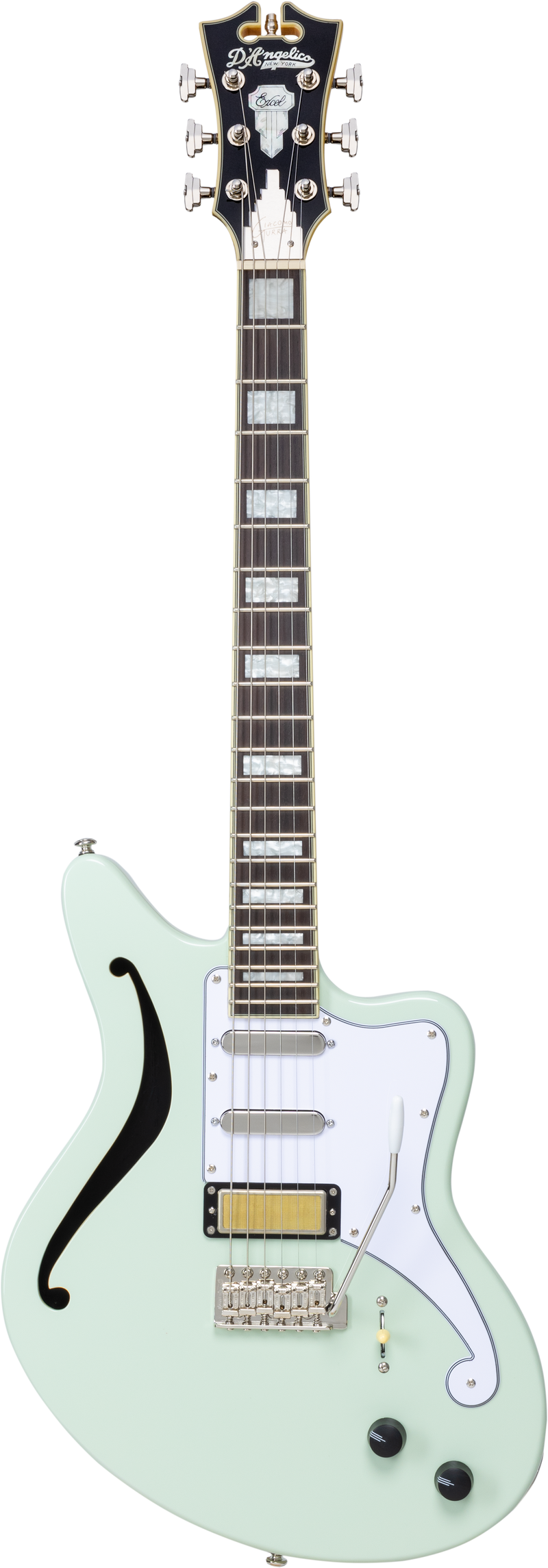 D'Angelico EXCEL BEDFORD SEMI-HOLLOW Giacomo Turra Electric Guitar (Peppermint Green)