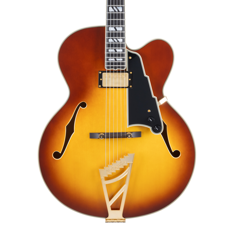 D'Angelico EXCEL EXL-1 Guitare électrique semi-creuse (Dark Iced Tea Burst)