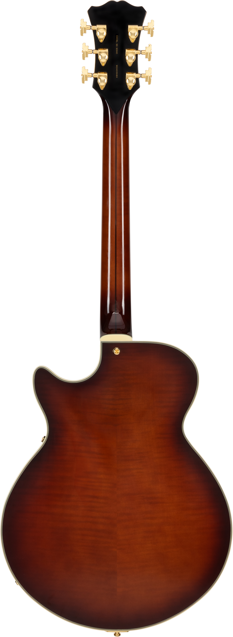 D'Angelico EXCEL SS SOHO Hollow Body Electric Guitar (Amaretto Burst)