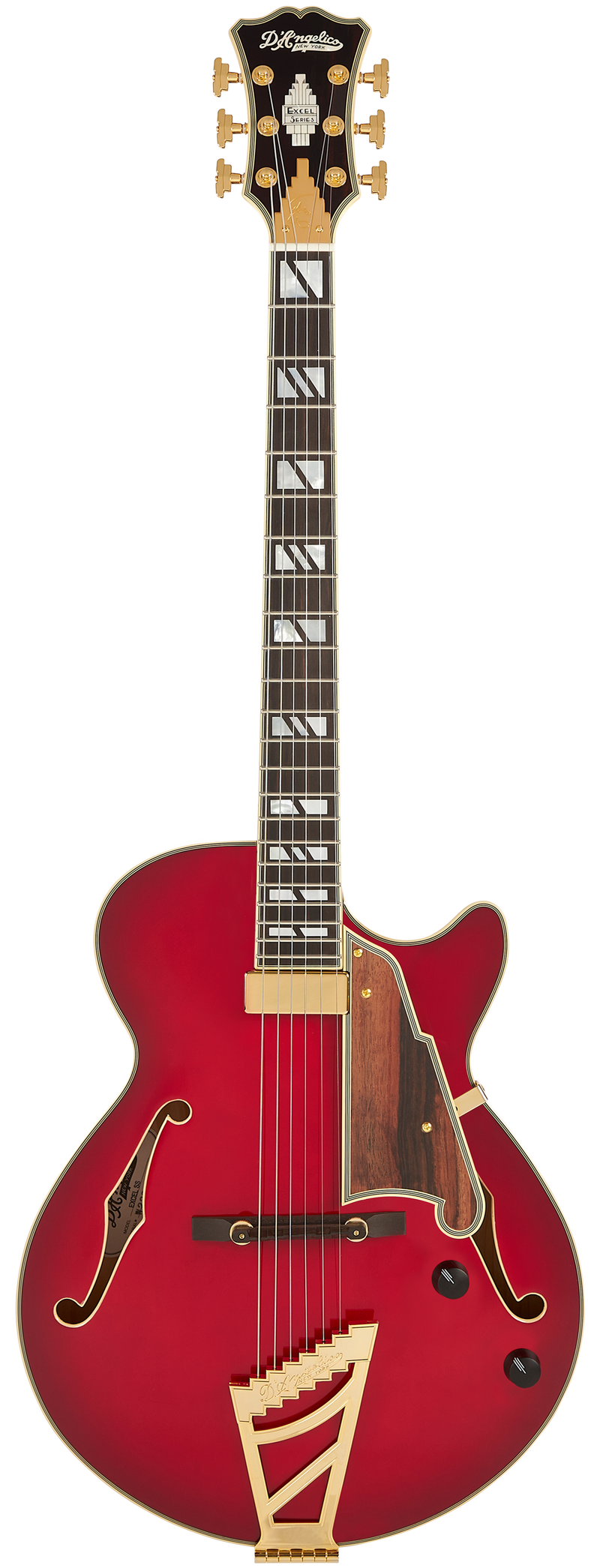 D'Angelico EXCEL SS SOHO Guitare électrique semi-creuse (Dark Cherry Burst)