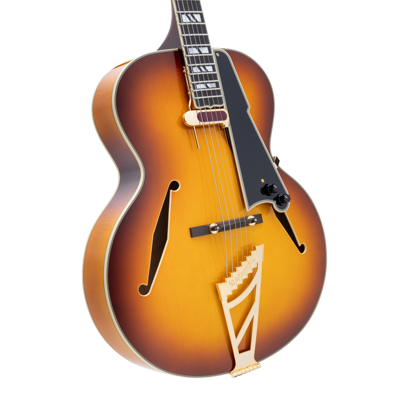 D'Angelico EXCEL STYLE B Guitare électrique semi-creuse (Dark Iced Tea Burst)